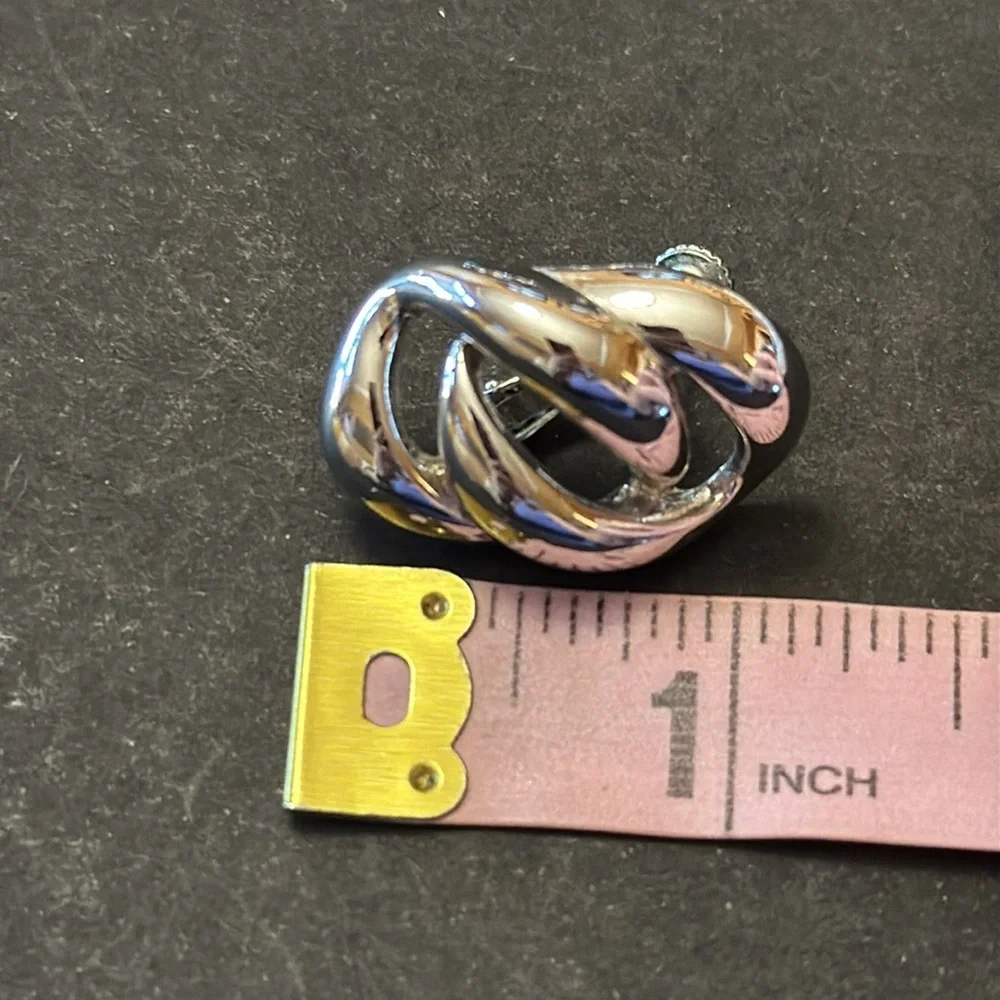 Napier Screw Back Silver-Tone Clip On Earrings